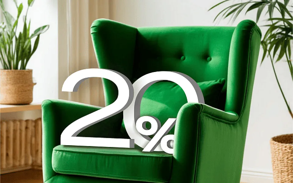 -20% скидка на химчистку мебели при заказе генеральной уборки